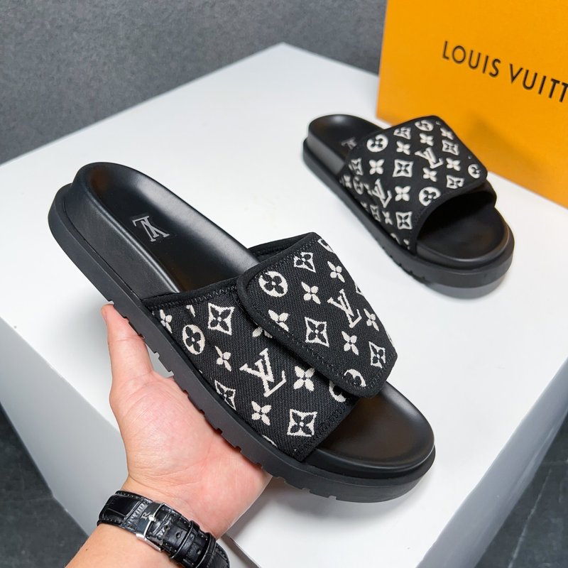 LV 남성 이탈리아 소가죽 슬리퍼 001-185926