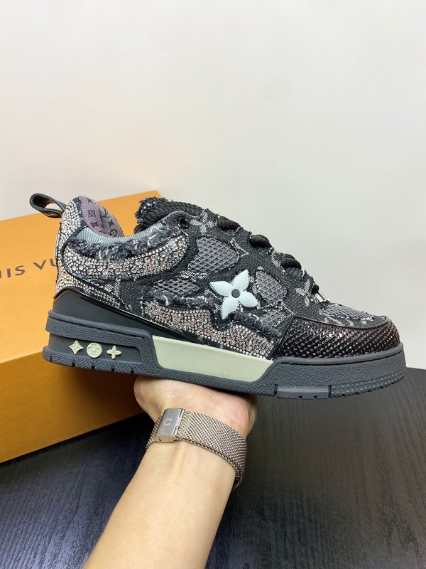 LV 남성 수입 데님 소재 스포츠 캐주얼 슈즈 001-185963