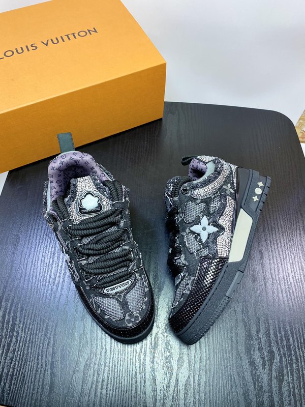 LV 남성 수입 데님 소재 스포츠 캐주얼 슈즈 001-185963
