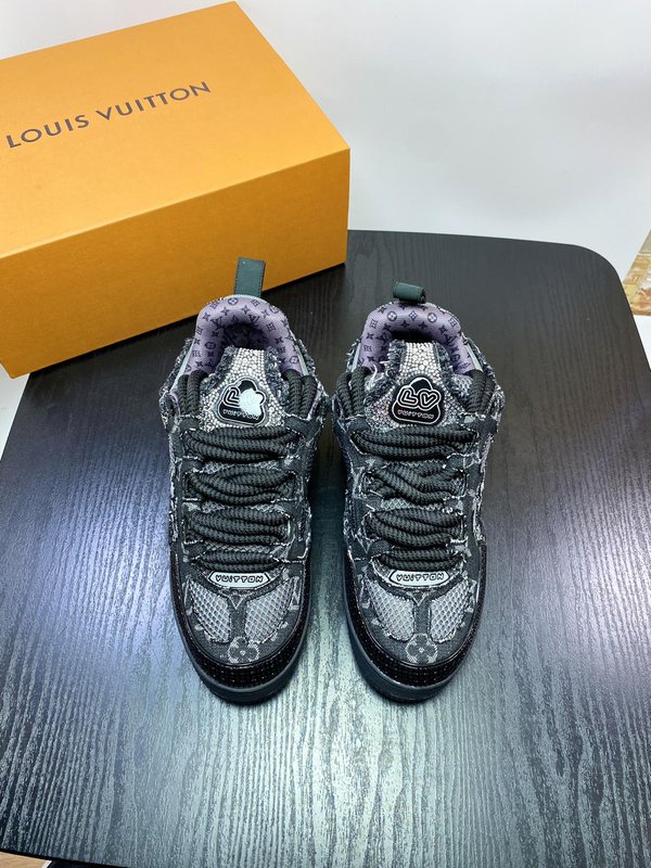 LV 남성 수입 데님 소재 스포츠 캐주얼 슈즈 001-185963