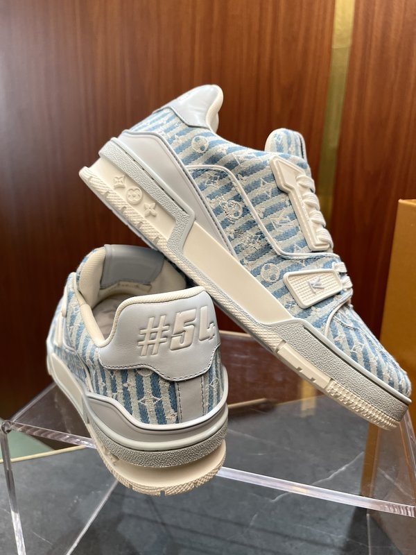 LV 트레이너 스트라이프 데님 스니커즈 001-185979