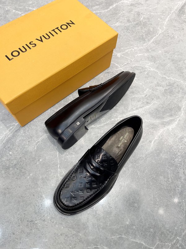 LV 공식 사이트 동일 남성 캐주얼 가죽 신발 001-185983