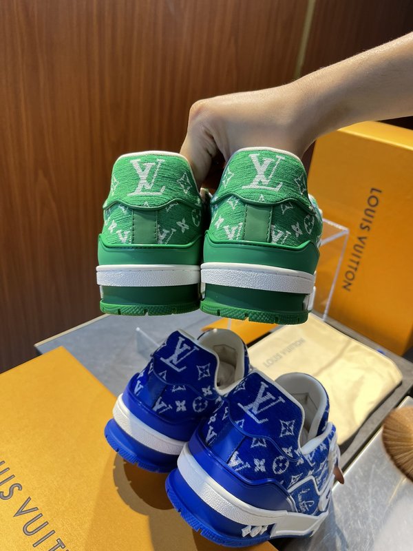 LV 플록 트레이너 운동화 남녀공용 001-186001