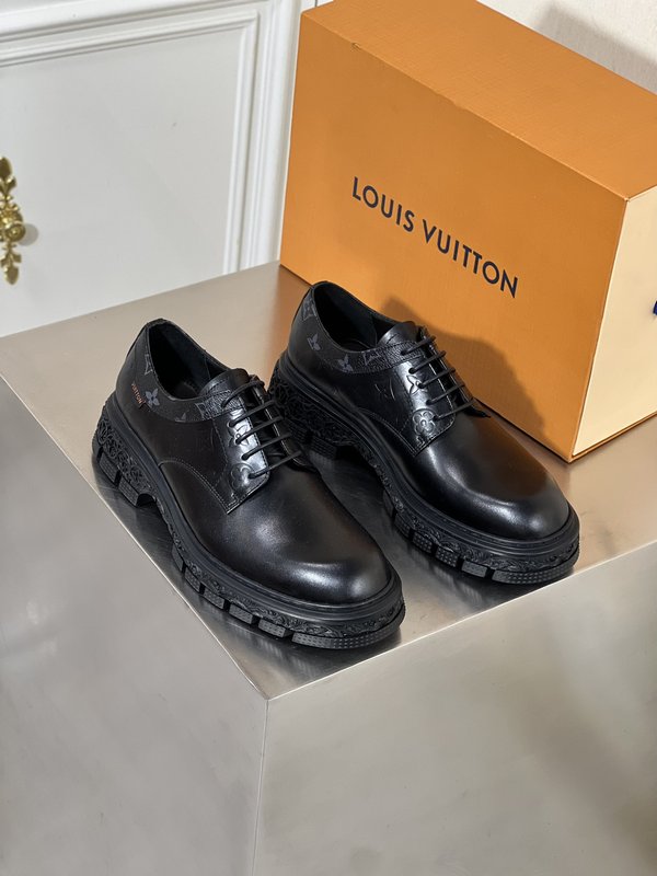 LV 볼테어 남성 비즈니스 캐주얼 레이스 슈즈 001-186036