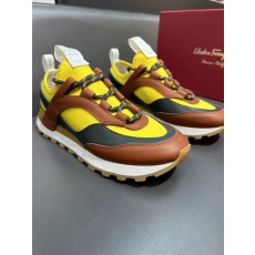 살바토레 페라가모 남성 골드 캐주얼 운동화 001-186039
