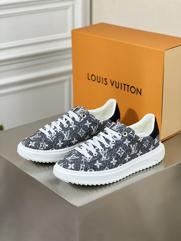 LV 프리미엄 커플 운동화 오리지널 가죽 001-186058