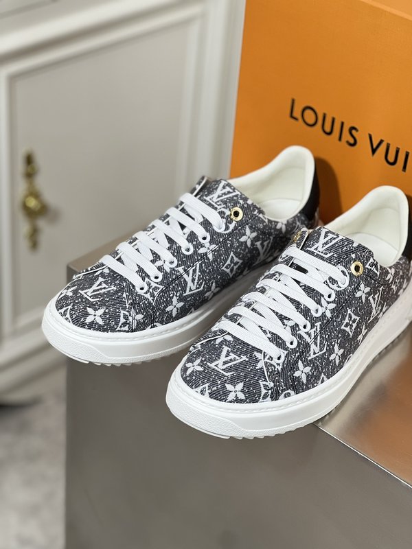 LV 프리미엄 커플 운동화 오리지널 가죽 001-186058