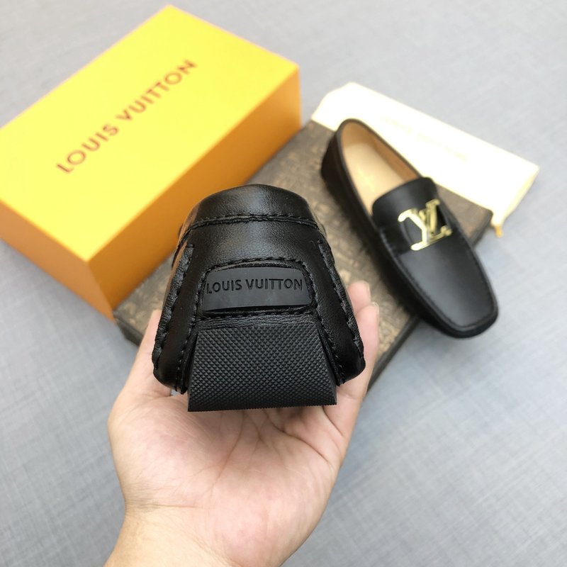 LV 남성 가죽 로퍼 슈즈 블랙 001-186077