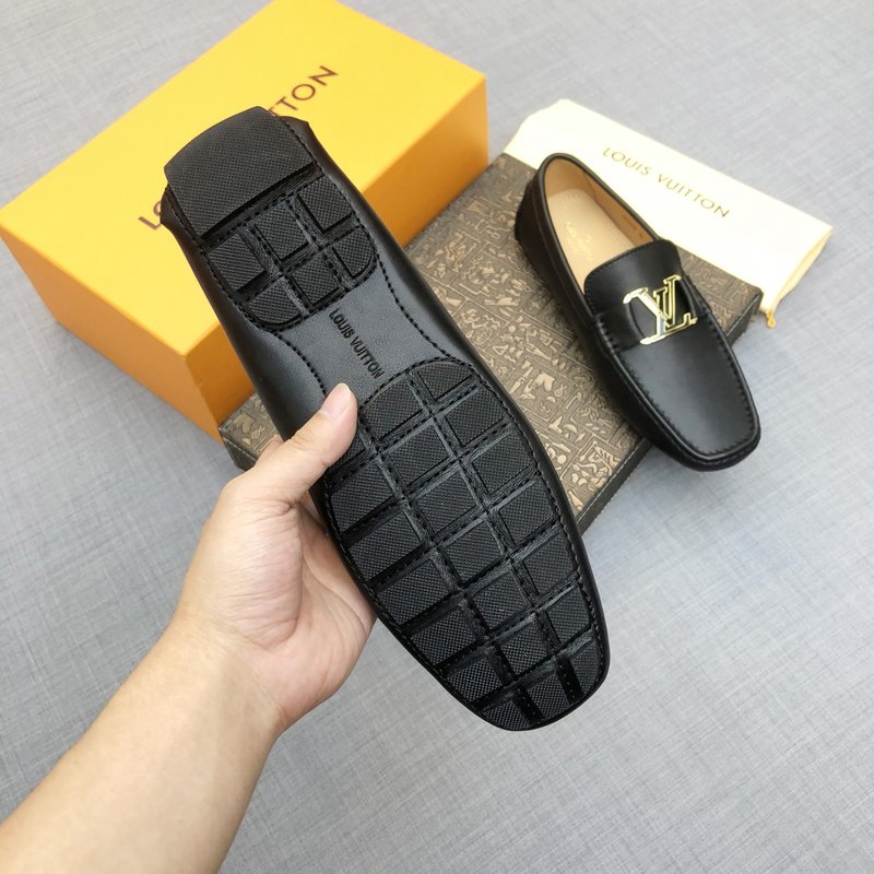 LV 남성 가죽 로퍼 슈즈 블랙 001-186077