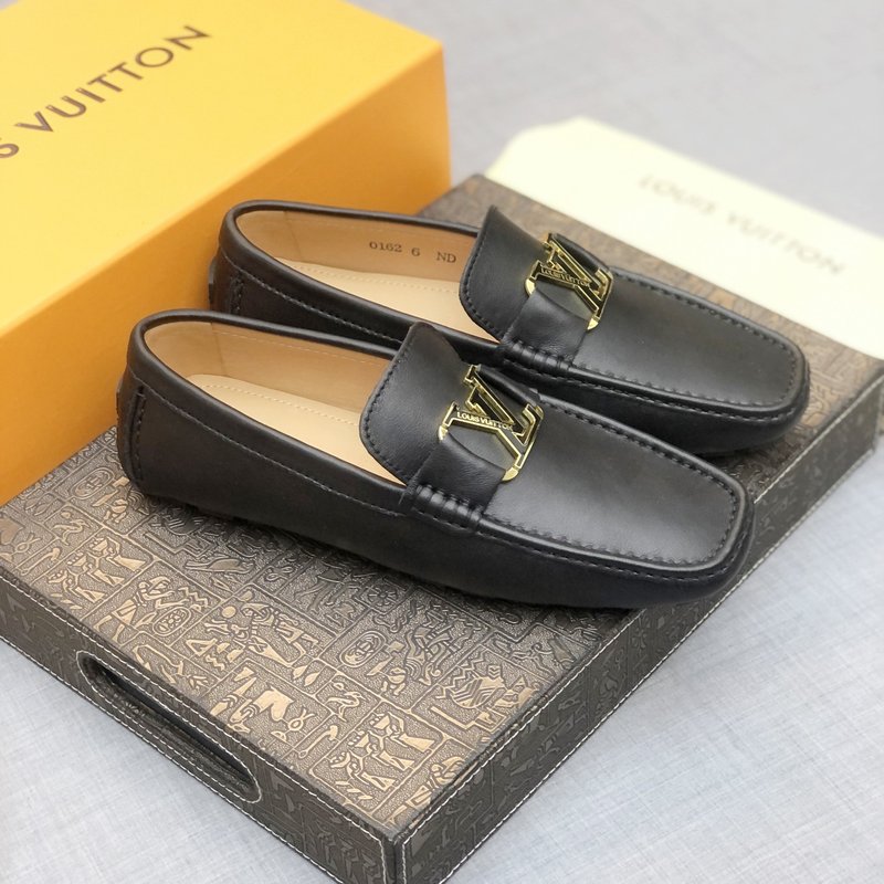 LV 남성 가죽 로퍼 슈즈 블랙 001-186077