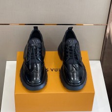LV 볼드 레이스업 가죽 캐주얼 슈즈 001-186138