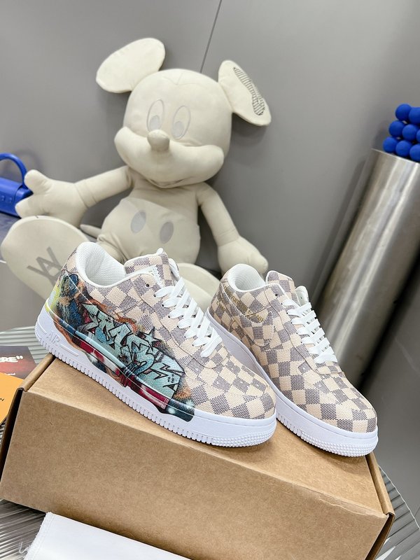 LV 협업 나이키 AJ1 로우 클래식 농구화 001-186143