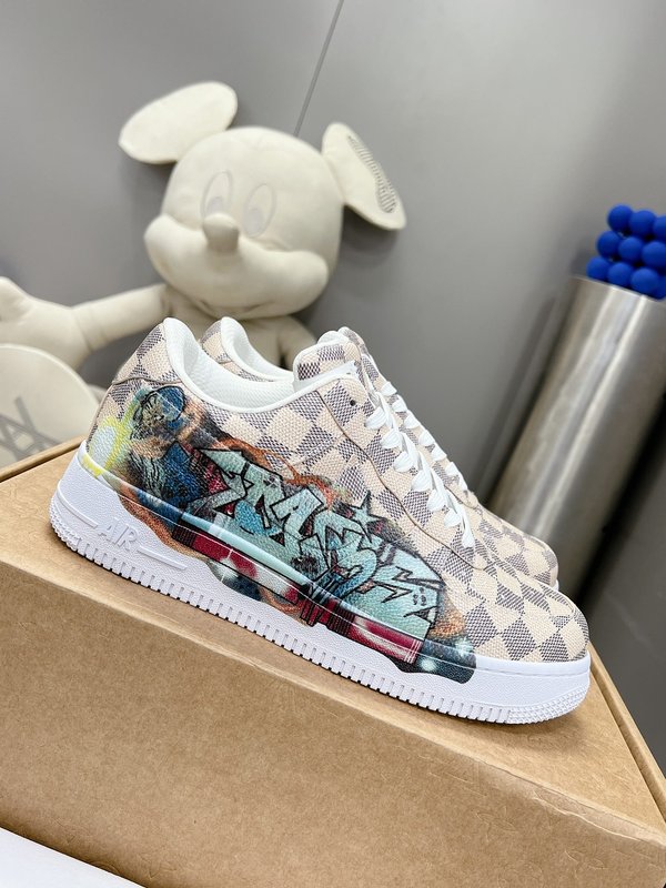 LV 협업 나이키 AJ1 로우 클래식 농구화 001-186143