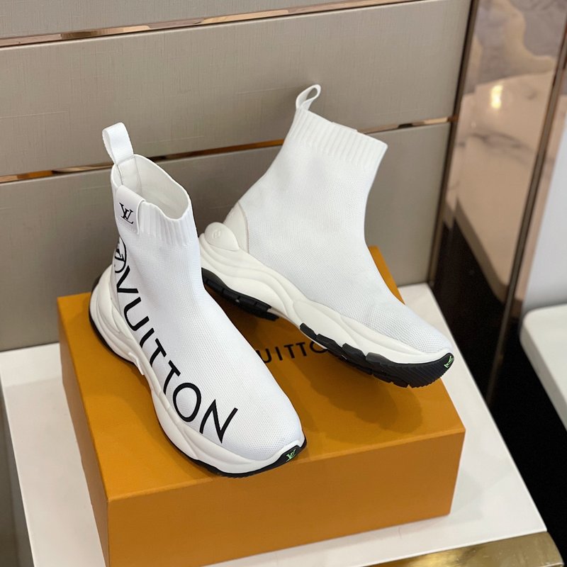 LV 런 55 하이탑 탄력 소ックス 스니커즈 001-186146