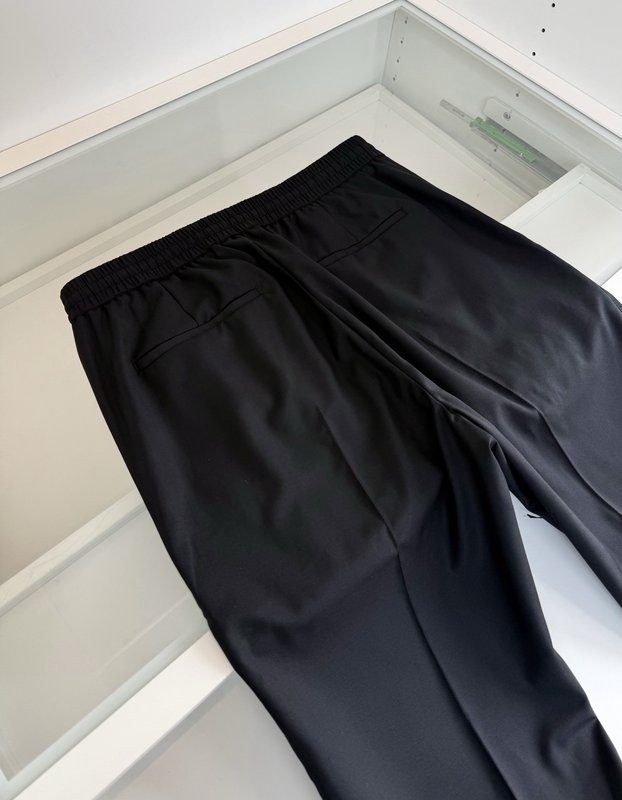 울 혼방 남성 드로우스트링 캐주얼 긴바지 001-186153