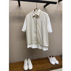 MM6 마지엘라 반팔 셔츠 양면 디자인 순면 루즈핏 001-186161