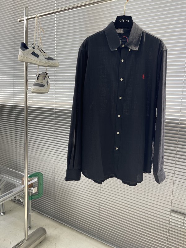 랄프 로렌 자수 린넨 셔츠 001-186221