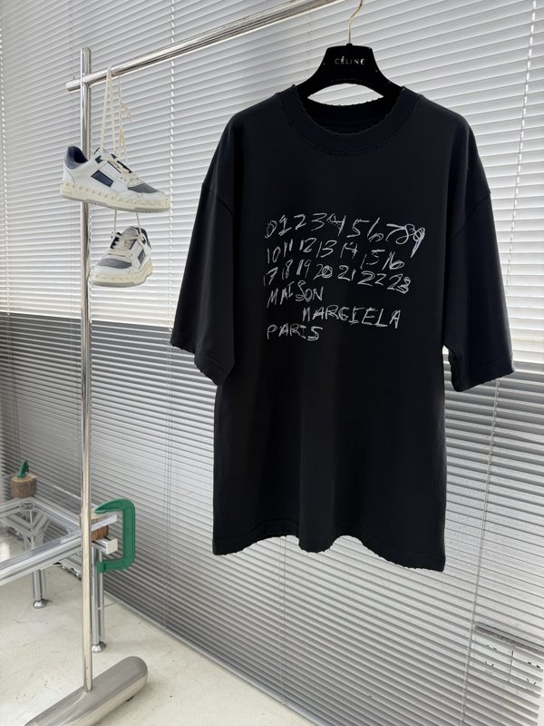 MM6 메종 마르지라 디지털 프린트 루즈핏 티셔츠 001-186239