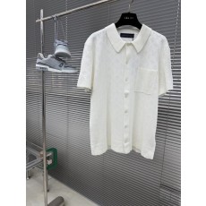남성 실크 코튼 혼방 자카드 반팔 폴로 셔츠 001-186242