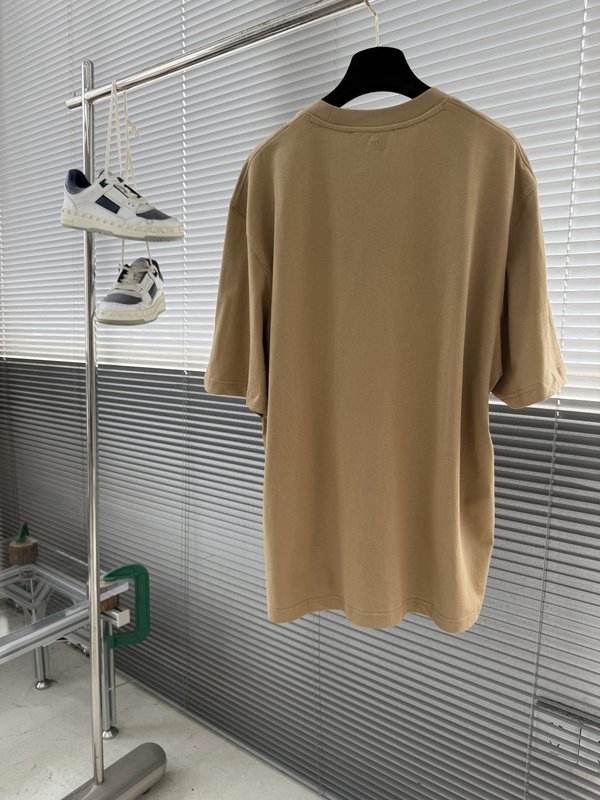 아미 파리 하트 자수 반팔 티셔츠 001-186248