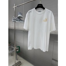 2026春夏 골드 자수 레터링 반팔 티셔츠 001-186257