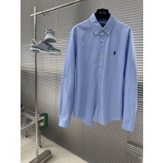 랄프 로렌 리넨 자수 루즈핏 긴팔 셔츠 001-186268