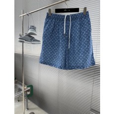 남성용 루이비통 풀 프린트 데님 쇼츠 001-186290