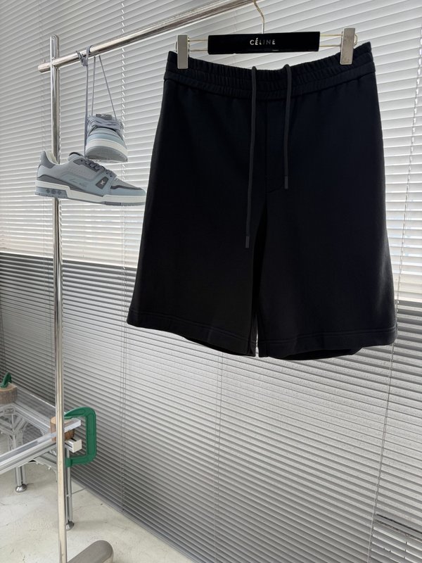 면 소재 체크 패치 끈 조절 숏팬츠 001-186291