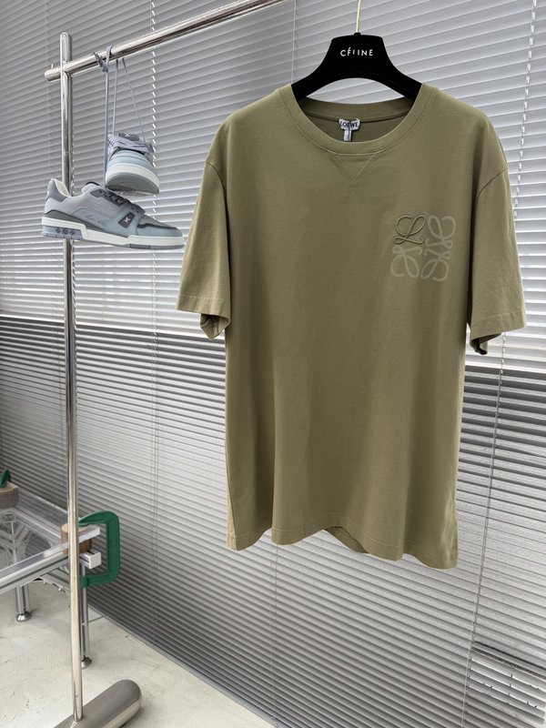 26SS 신상 자수 라운드넥 중량감 면 반팔 티셔츠 001-186297