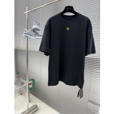 FEND 더블 F 자수 로고 반팔 티셔츠 001-186302