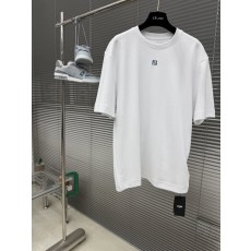 FEND 더블 F 자수 로고 반팔 티셔츠 001-186303