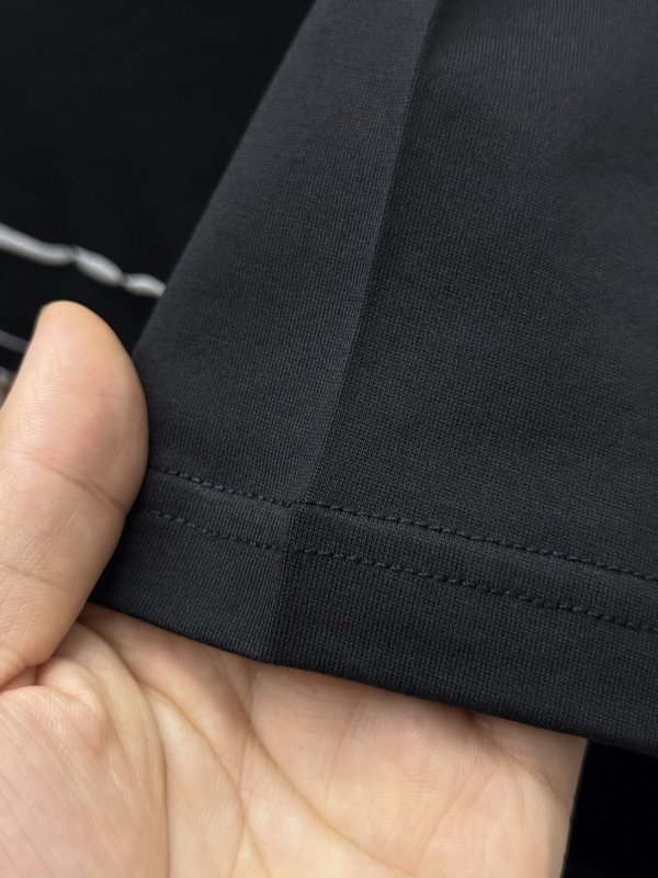 브루넬로 스케치 로고 면 라운드 티셔츠 001-186320