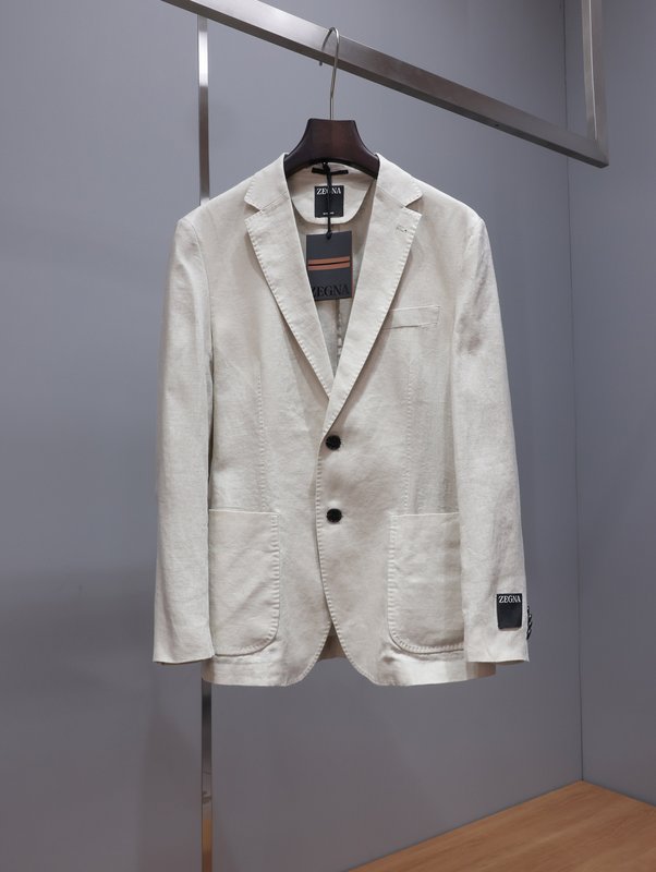 제냐 ZEGNA 남성 리넨 긴팔 정장 재킷 001-186343