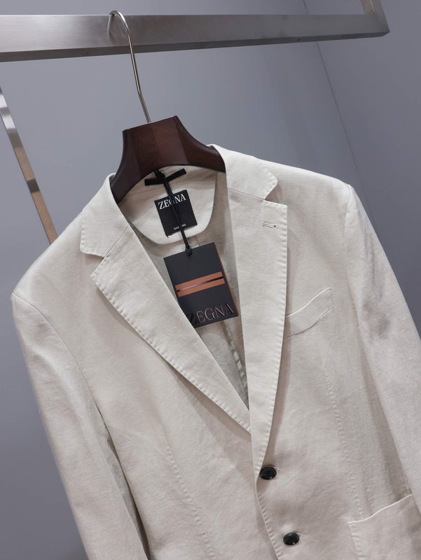 제냐 ZEGNA 남성 리넨 긴팔 정장 재킷 001-186343
