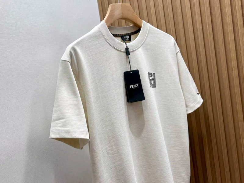 인버티드 레터 순면 반팔 티셔츠 001-186351
