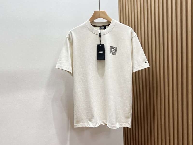 인버티드 레터 순면 반팔 티셔츠 001-186351