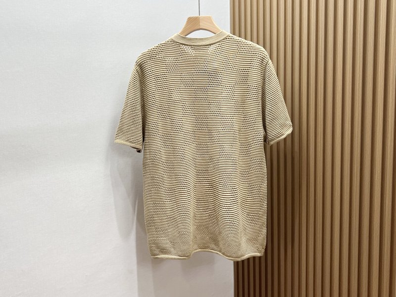 홀로우 레터 패션 반팔 티셔츠 001-186352