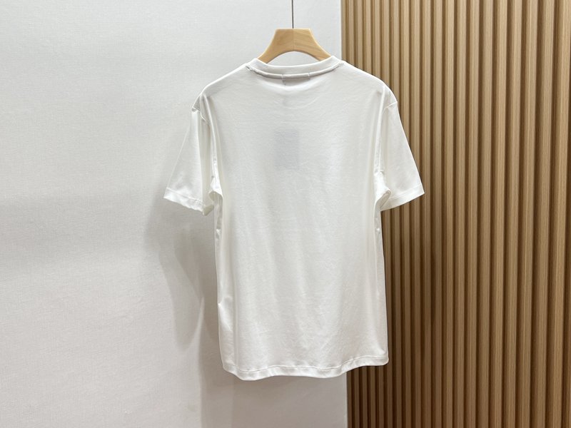 LP 가슴 로고 패턴 캐주얼 반팔 티셔츠 001-186353