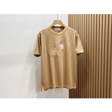 가슴 말 로고 프린트 캐주얼 반팔 티셔츠 001-186354