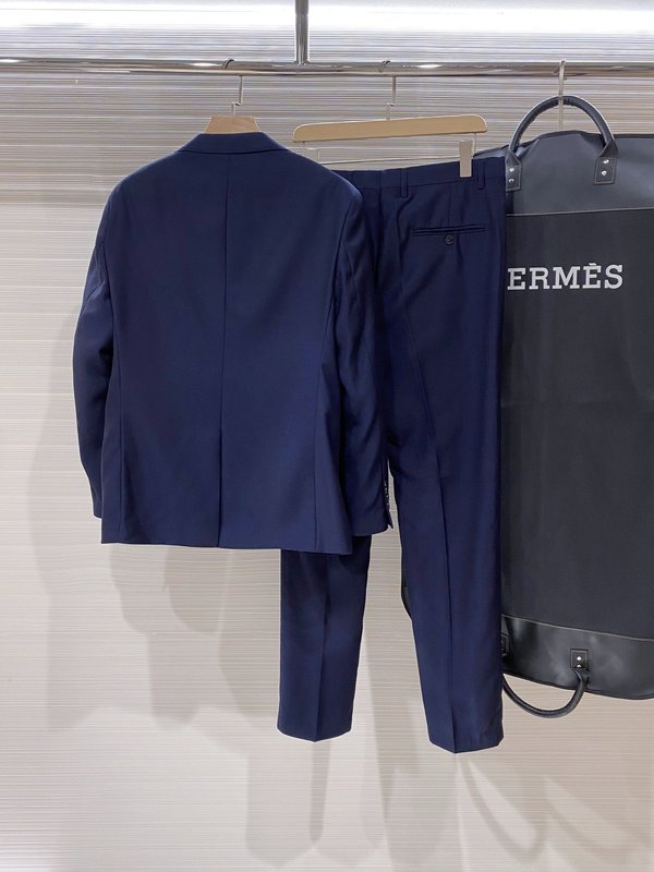 남성 고급 비즈니스 울 정장 세트 001-186362