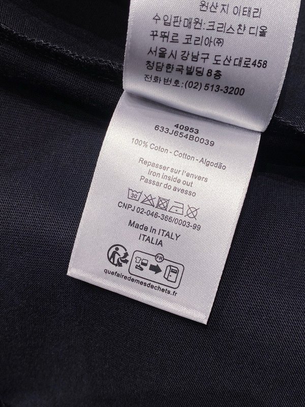 1947 입체 스팽글 자수 반팔 티셔츠 001-186394
