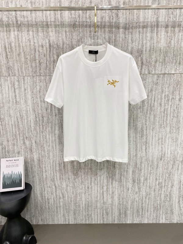 아크테릭스 자수 로고 면 반팔 티셔츠 001-186433
