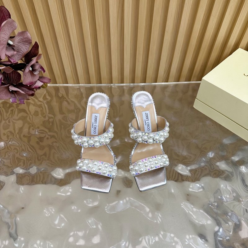 지미추 이브닝 하이힐 샌들 다이아몬드 포인트 토 001-188115