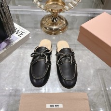 미우미우 빈티지 레이스 플랫 샌들 001-188280