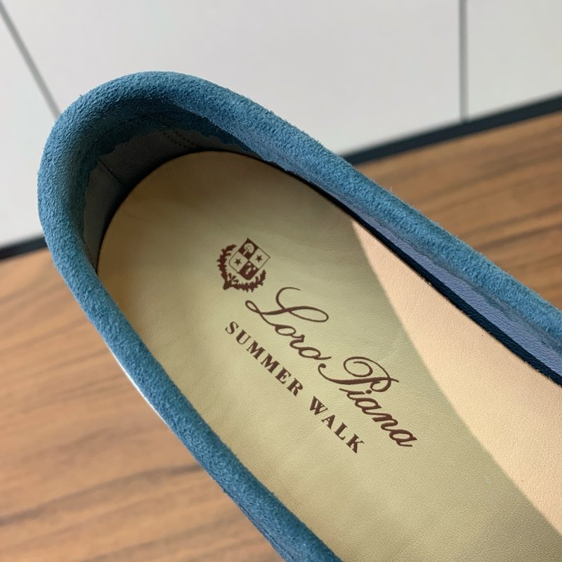 로로 피아나 스웨이드 로퍼 빈티지 우아 001-188458