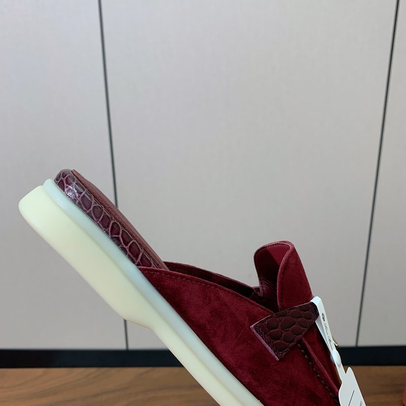 스톤 무늬 컬러 블록 캐시미어 토슬리퍼 001-188549