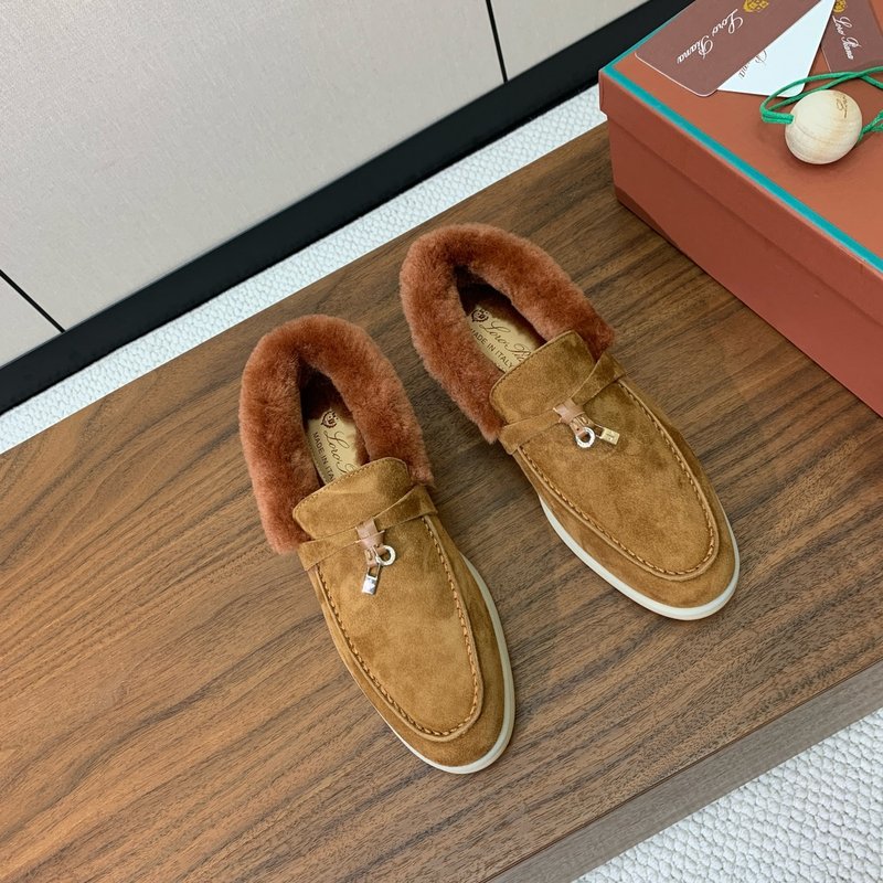 로로피아나 양모 칼라 로퍼 슈즈 001-188561