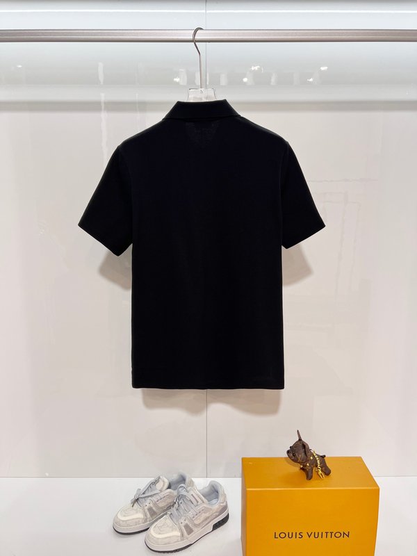 버버리 클래식 체크 자수 카라 반팔 폴로 셔츠 001-189076