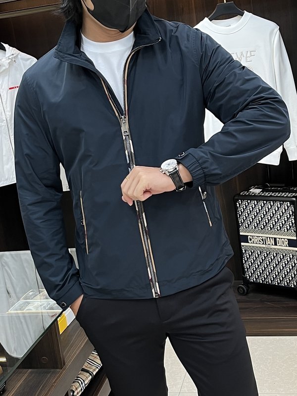 버버리 스탠드 칼라 자켓 엠블럼 자수 001-189127