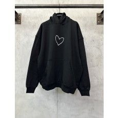 발렌시아가 워싱 하트 후드티 001-189508